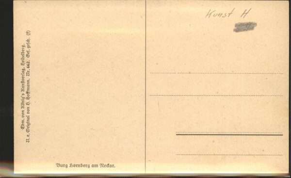 Hoffmann Heinrich Nr. 662 Burg Hornberg am Neckar – Bild 2