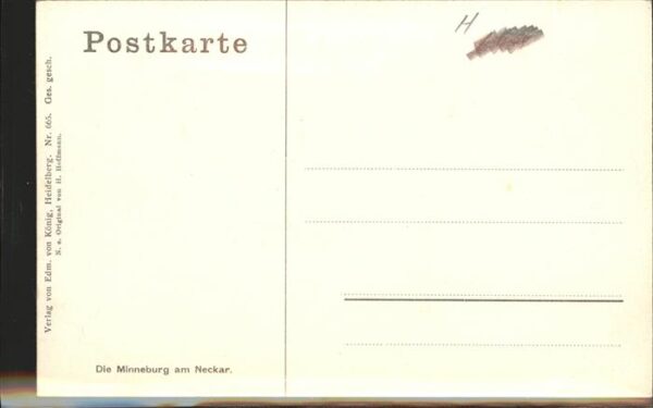 Hoffmann Heinrich Nr. 665 Minneburg am Neckar – Bild 2