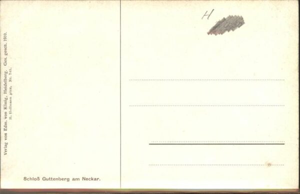 Hoffmann Heinrich Nr. 741 Schloß Guttenberg am Neckar – Bild 2