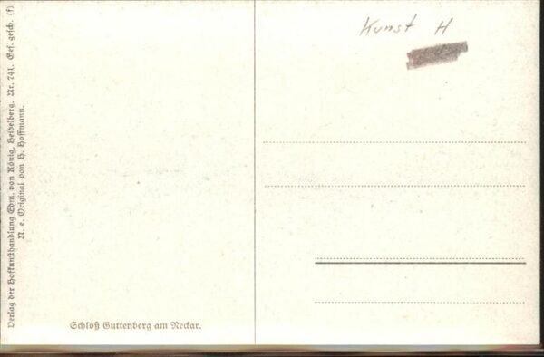 Hoffmann Heinrich Nr. 741 Schloß Guttenberg am Neckar – Bild 2