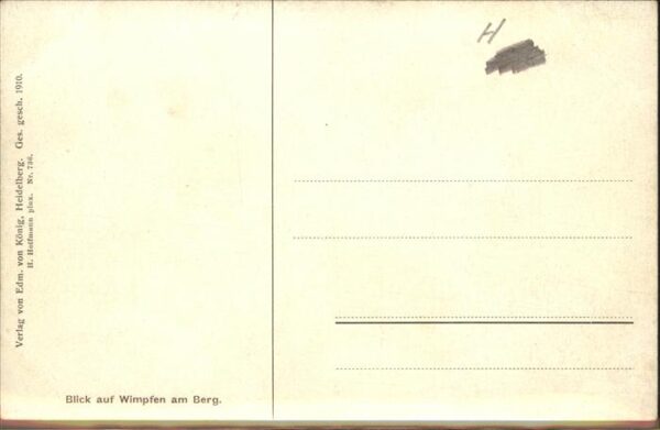 Hoffmann Heinrich Nr. 736 Wimpfen am Berg – Bild 2