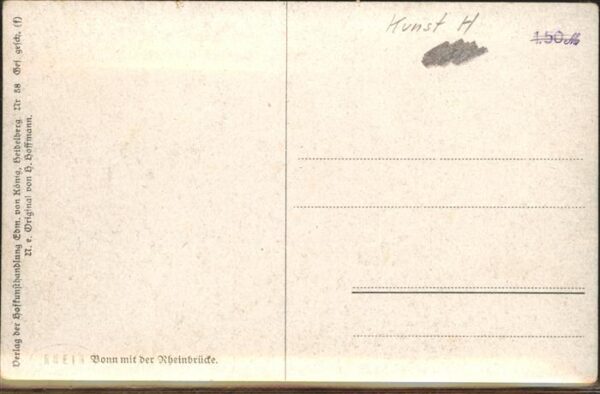 Hoffmann Heinrich Nr. 58 Bonn Rheinbrücke – Bild 2
