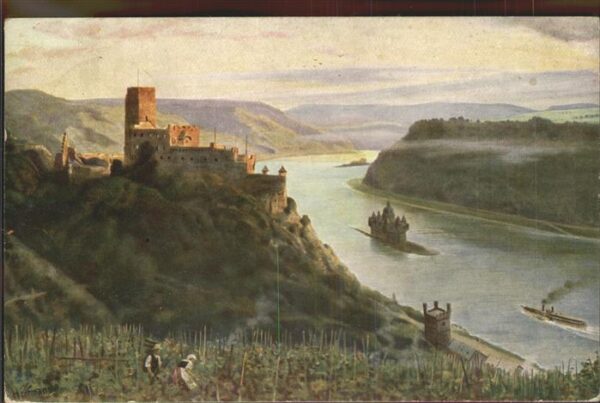 Hoffmann Heinrich Nr. 97 Burg Gutenfels bei Kaub Pfalz