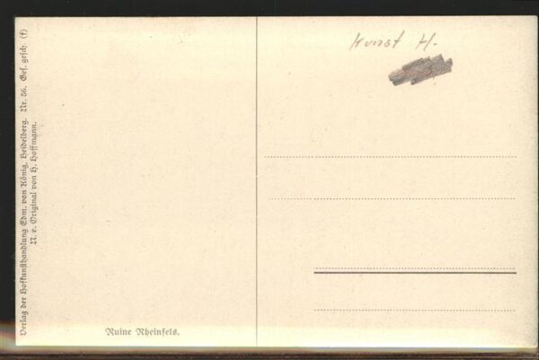Hoffmann Heinrich Nr. 56 Ruine Rheinfels Boot – Bild 2
