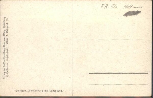Hoffmann Heinrich Vogesenserie II Eren Wahlenburg Tagesbe – Bild 2