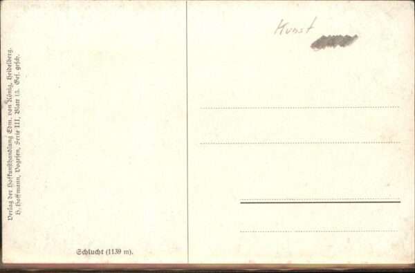 Hoffmann Heinrich Schlucht Vogesenserie III Blatt 15 – Bild 2
