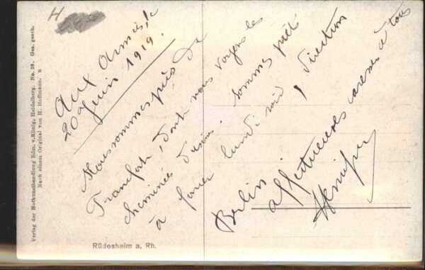 Hoffmann Heinrich Nr. 29 Rüdesheim am Rhein Boote – Bild 2