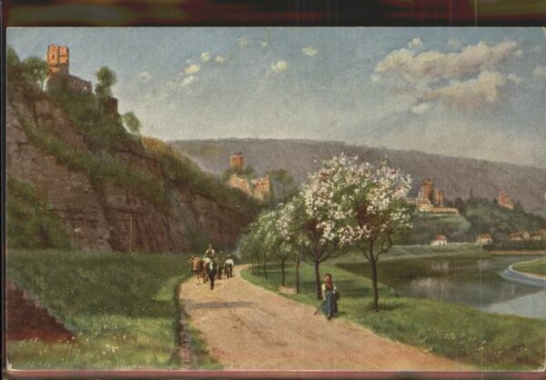 Hoffmann Heinrich Nr. 88 Neckarsteinach Burg Schwalbennes