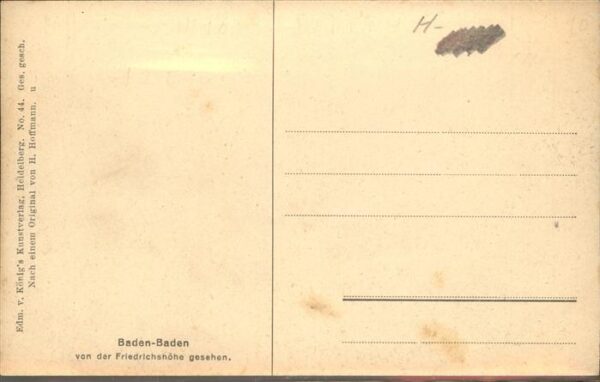 Hoffmann Heinrich Nr. 44 Baden-Baden – Bild 2