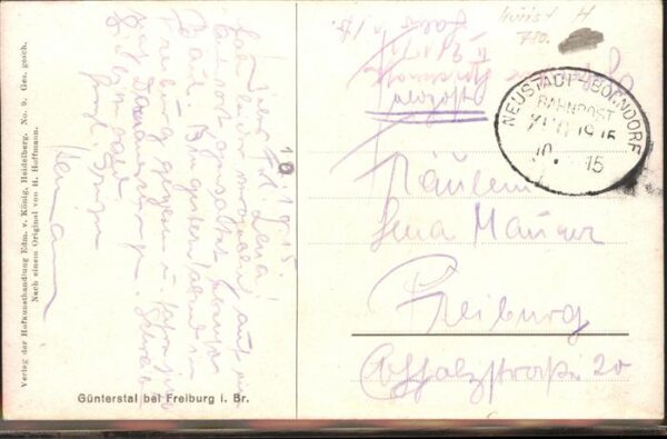 Hoffmann Heinrich Nr. 9 Günterstal bei Freiburg im Breisg – Bild 2