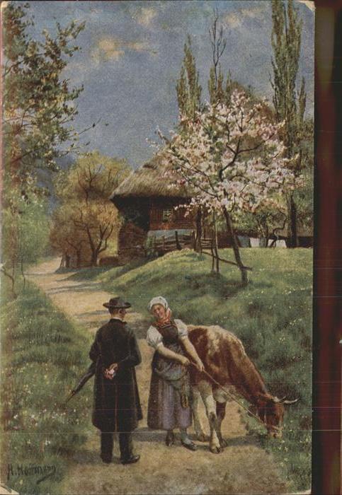 Hoffmann Heinrich Nr. 213 Prechttal Im Mai Kuh