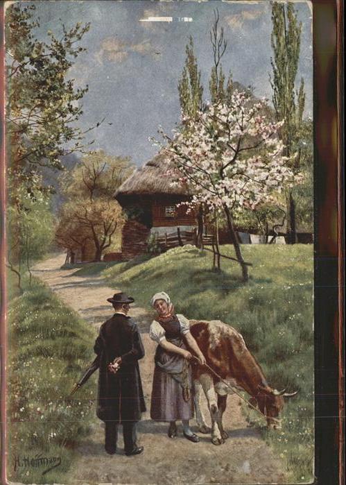 Hoffmann Heinrich Im Mai Prechttal Kuh