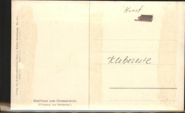 Hoffmann Heinrich Höllental Gasthaus zum Himmelreich – Bild 2