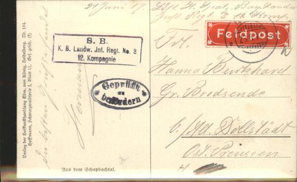 Hoffmann Heinrich Nr. 184 Schapbachtal Schwarzwaldhaus – Bild 2