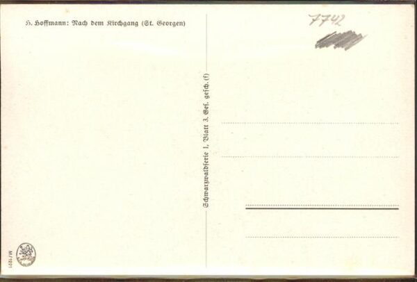 Hoffmann Heinrich St. Georgen Nach dem Kirchgang – Bild 2
