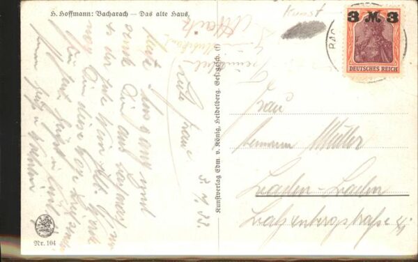 Hoffmann Heinrich Nr. 104 Bacharach Das alte Haus – Bild 2
