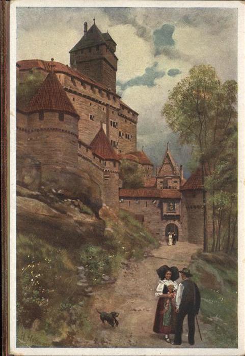 Hoffmann Heinrich Hohkönigsburg Vogesenserie II Blatt 10