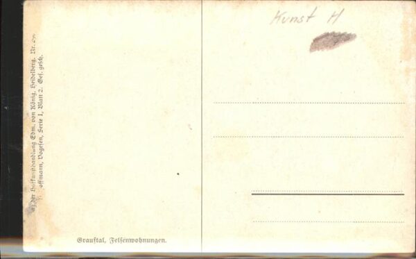 Hoffmann Heinrich Nr. 290 Graustal Felsenwohnungen Vogese – Bild 2