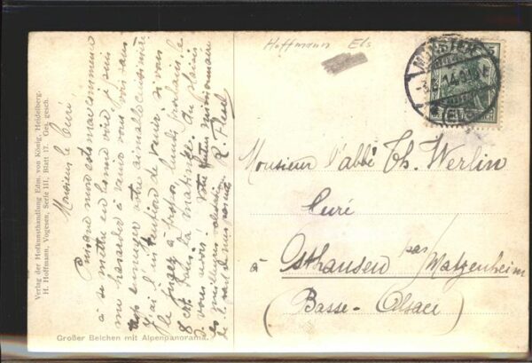 Hoffmann Heinrich Großer Belchen Alpenpanorama Vogesenser – Bild 2