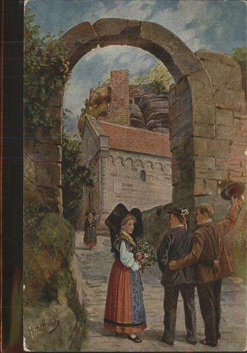 Hoffmann Heinrich Hochbarr Zabern Trachten Elsass Blatt 6