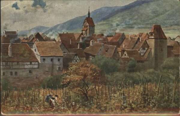 Hoffmann Heinrich Vogesenstädtchen Reichenweier Weinberg