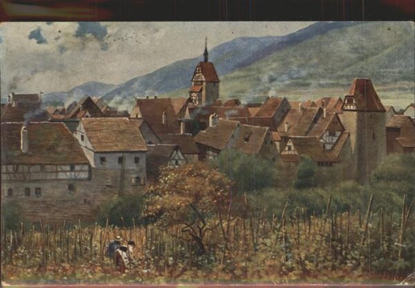 Hoffmann Heinrich Vogesenstädtchen Reichenweier Weinberg