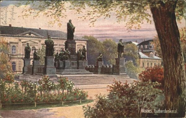 Verlag Wiedemann WIRO Nr. 1946 B Worms Lutherdenkmal