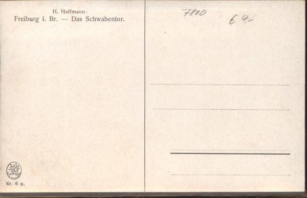 Hoffmann Heinrich Nr. 6 Freiburg Schwabentor – Bild 2
