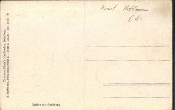 Hoffmann Heinrich Nr. 201 Titisee Feldberg – Bild 2