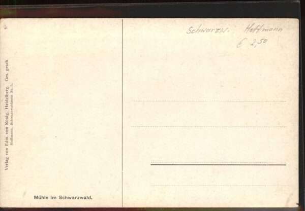 Hoffmann Heinrich Nr. 5 Mühle Schwarzwald – Bild 2