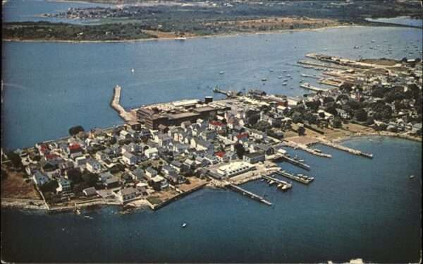 Stonington Maine Hafen Fliegeraufnahme