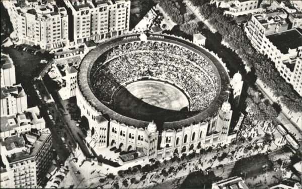 Barcelona Cataluna Plaza de Toros Monumental vista aerea