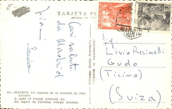 Madrid Spain Avenida Jose Antonio – Bild 2