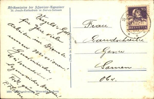 Dar Es Salaam Afrikamission Schweizer Kapuziner St. J – Bild 2