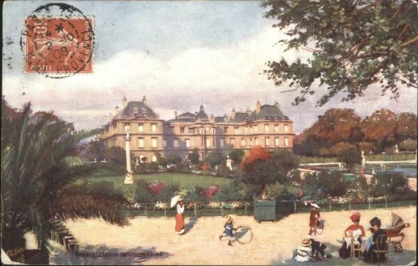 Verlag Tucks Oilette Nr. 63 Jardin du Luxembourg