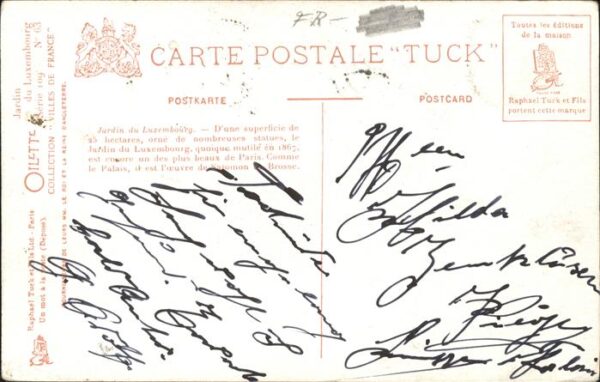 Verlag Tucks Oilette Nr. 63 Jardin du Luxembourg – Bild 2