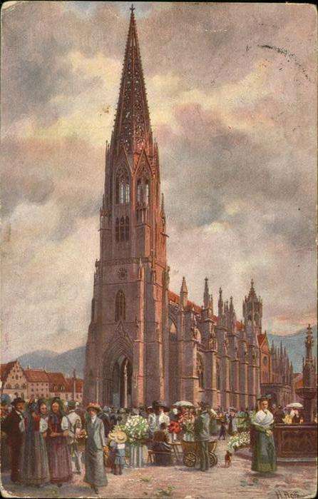 Hoffmann Heinrich Freiburg i. Br. Münster Marktplatz
