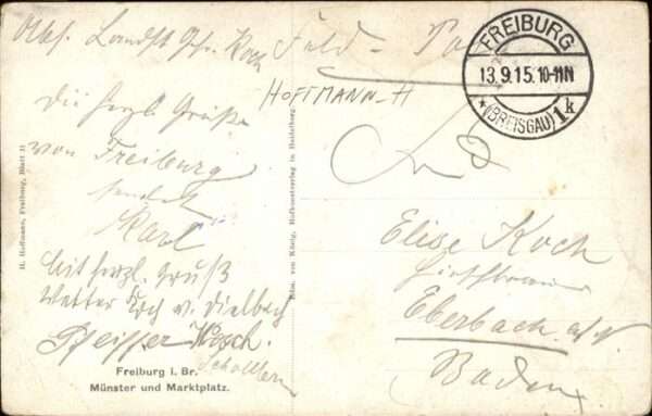 Hoffmann Heinrich Freiburg i. Br. Münster Marktplatz – Bild 2