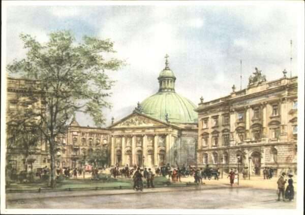 Kuenstlerkarte Wolfgang Tritt Berlin St. Hedwigs-Kathe