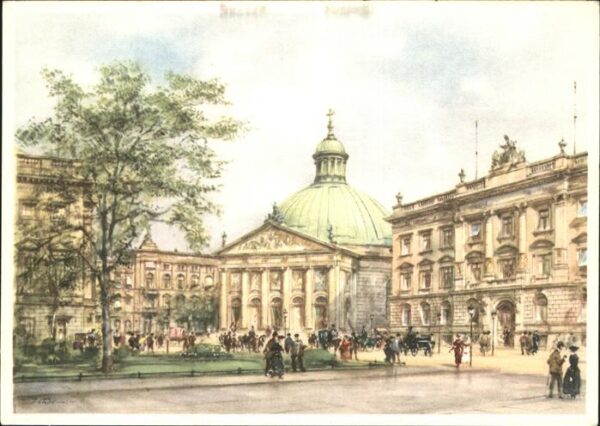 Kuenstlerkarte Wolfgang Tritt Berlin St. Hedwigs-Kathe