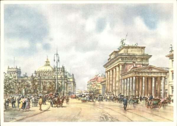Kuenstlerkarte Wolfgang Tritt Berlin Brandenburgertor