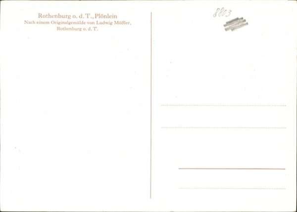 Moessler L. Rothenburg-Tauber Plönlein – Bild 2