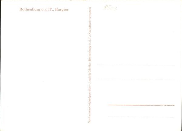 Moessler L. Rothenburg Burgtor – Bild 2