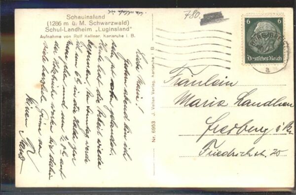 Foto Kellner Rolf Nr. 6953 Schauinsland Landheim Luginsland – Bild 2