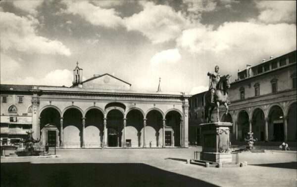 Firenze Florenz Platz und Kirche Annunziata
