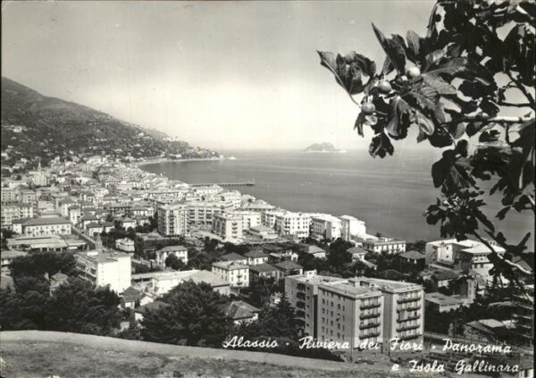 ALASSIO Savona Liguria IT Panorama e Isola Gallinara