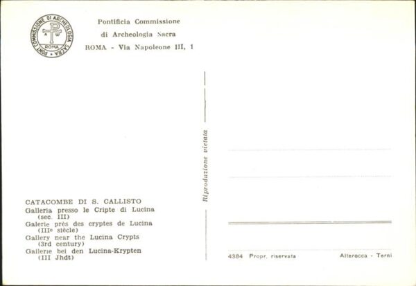 Rom Roma Pontificia Commissione di Archeologia S – Bild 2