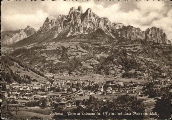 Dolomiti Fiera di Primiero col Sass Maor