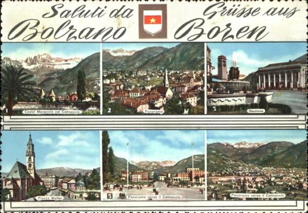Bozen Suedtirol Castel Maraccio Stazione Panorama verso