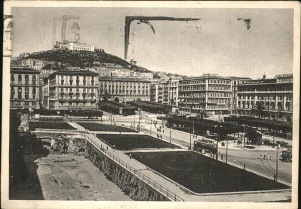 Napoli Neapel Piazza Municipio e Castel S Elmo